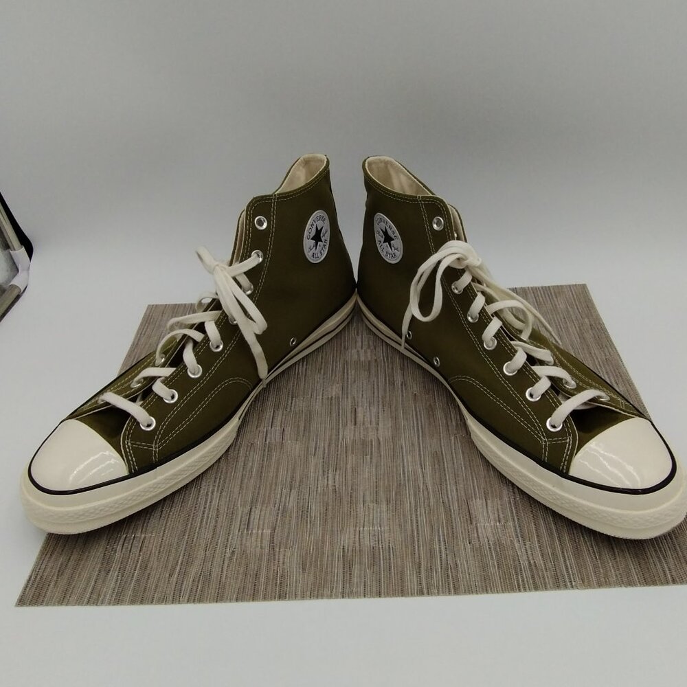 Converse Chuck 70 Hi Top Dark Moss Sneakers Size 16 - Picture 2 of 12